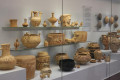 Clay artefacts exhibited at the museum
