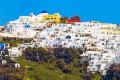 Panoramic view of the village of Imerovigli in Santorini