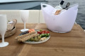 Greek wines and food served on board!