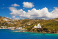 Panoramic view of the coast of Ios