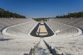 The marble stadium, of Kallimarmaro hosted the 1896 Olympic Games