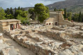 The ruins of the storerooms in Knossos
