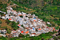 Aerial view of Koronida village in Naxos