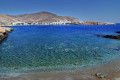 Crystal clear waters in Latinaki Beach in Folegandros