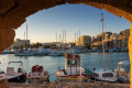 Fishing boats on the old port of Heraklion in Crete