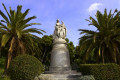 Statue of Lord Byron in the National Gardens in Athens