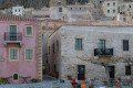 A square in Monemvasia, with a view to the walls of the fortress