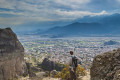 Panoramic view of Kalambaka city from Meteora, Thessaly