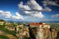Stunning view of the rock formations of Meteora