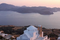 Dusk on the town of Adamas, the capital of Milos