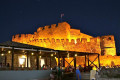 The Castle of Molyvos illuminated at night