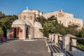 The Monastery of Profitis Ilias in Santorini