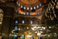 Interior view of Hagia Sophia in Istanbul, Turkey