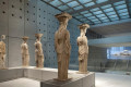 The Caryatides safely stored in the Acropolis Museum