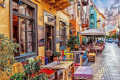 Shops and taverns on a beautiful Nafplian street