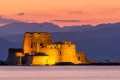 The Bourtzi fortress off the Nafplian coast