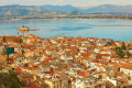 Panoramic view of the town of Nafplion in Peloponnese