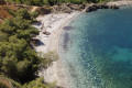 Paoramic view of a sandy Naxian beach