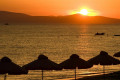 A stunning sunset on a Naxian beach