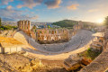 The Odeon of Herodes Atticus is a Roman Theater in the most beautiful street of Athens