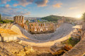 Sunset on the Odeon of Herodes Atticus in Athens