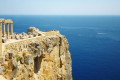 The Aegan Sea as seen from the Acropolis of Lindos, Rhodes island
