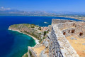 View of Nafplion from the top of the fortress in Palamidi