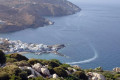 Panoramic view of the port of Naxos