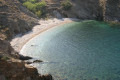 Paoramic view of a sandy Naxian beach