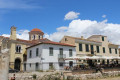 Traditional taverns, Byzantine churches and ancient Greek ruins all in the same square