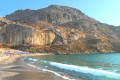 The beach next to the Cretan village of Plakias