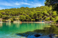 Beautiful blue-green waters in Poros