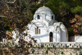 Orthodox chapel in a hiking trails in Poros