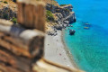 A hidden view of Preveli's azure waters