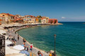 The waterfront of Chania on a fine winter's day