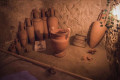 Amphorae used to carry wine in antiquity