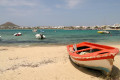 Fishing boat on a beach in Naxos