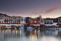 Beautiful view of the Rethymno harbor