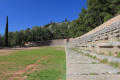 Ruins of the stadium in Delphi, where the Pythian Games were held