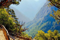 Panoramic view of the Gorge of Samaria, the ideal place for trekking on the island of Crete