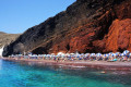 The volcanic Red Beach of Santorini