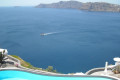 View of the Aegean Sea from Oia, in Santorini