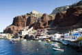 The bay of Ammoudi in Santorini