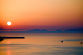 A golden sunset as seen from Fira, Santorini