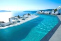 Infinity pool and caldera view, Santorini island