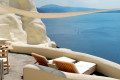 View of the caldera from a luxurious hotel in Fira