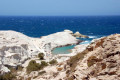 Lunar landscape in the Sarakiniko beach of Milos