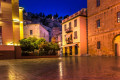 The central square of Nafplion is populated with neoclassical buildings