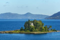 View of Pontikonisi (Mouse island) from Kanoni