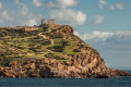 View of the Temple of Poseidon from the sea, Cape Sounion